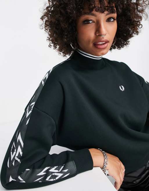 Fred perry taped sweatshirt on sale