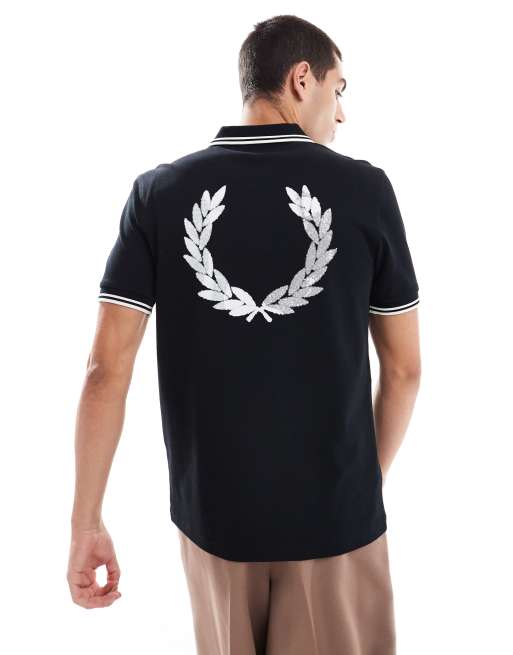 Fred Perry – Advantage – Czarna koszulka polo