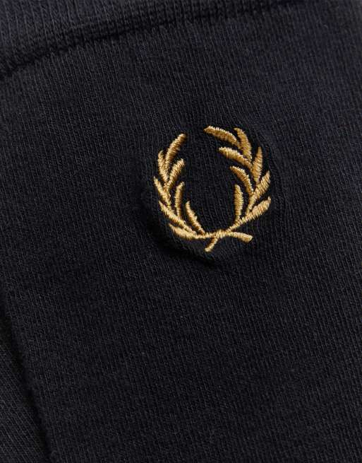 Fred Perry Amy lettuce edge sock in black, 2 of 2