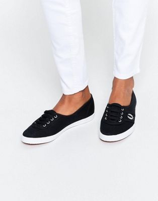Fred Perry Aubrey Twill Black Sneakers 