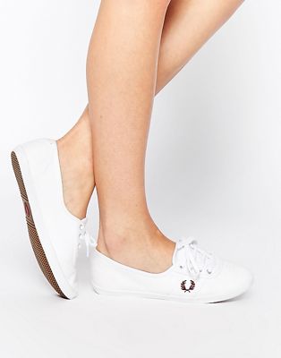 Fred Perry Aubrey Twill White Sneakers 