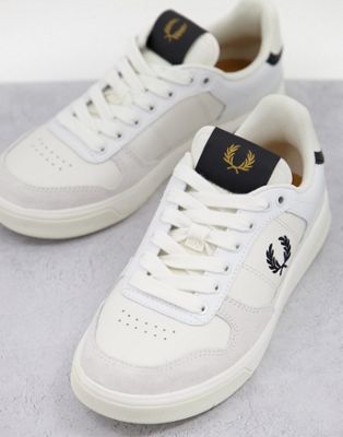 Fred Perry B300 Leather trainer in white