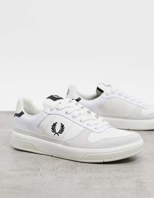 Fred Perry B300 leather trainers in white