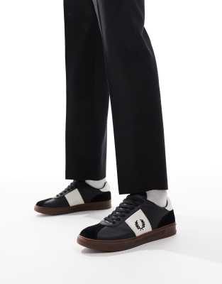 B4 - Baskets en cuir et daim - Fred Perry - Modalova
