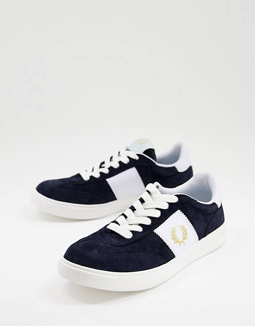 Fred Perry B400 suede sneakers in navy