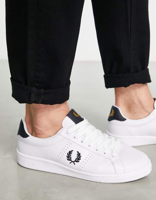 Fred perry all store white shoes