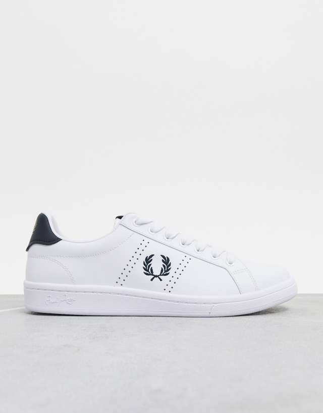 Fred Perry B4321 leather sneakers in white