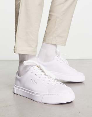 Fred Perry B71 Leather Sneakers In White