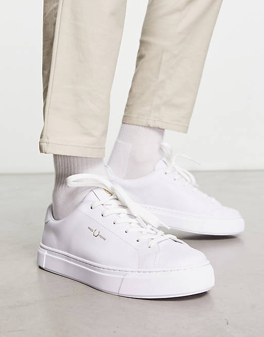 Fred Perry B71 leather sneakers in white | ASOS