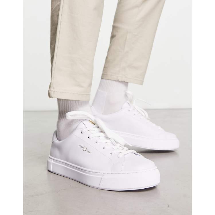 Fred Perry B71 leather sneakers in white | ASOS