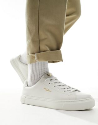 Shop Fred Perry B71 Leather Trainer In White