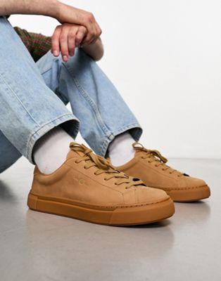 Fred Perry B71 oiled nuBuckin trainers in triple beige - ASOS Price Checker