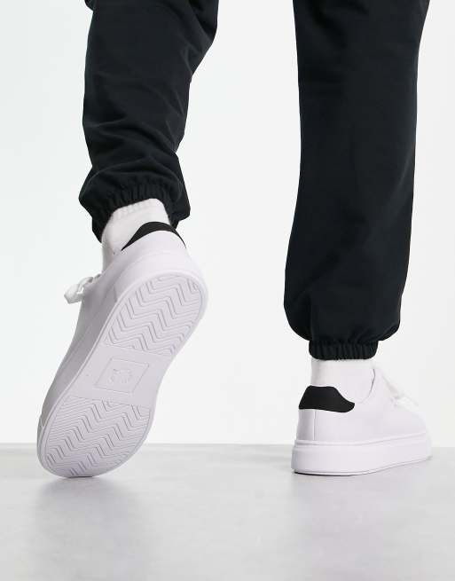 Fred Perry B71 tumbled leather sneakers in white