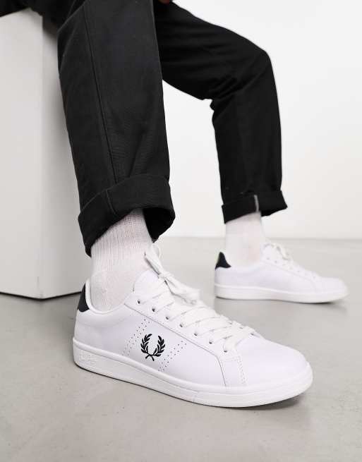 Fred Perry B721 Baskets en cuir Blanc ASOS