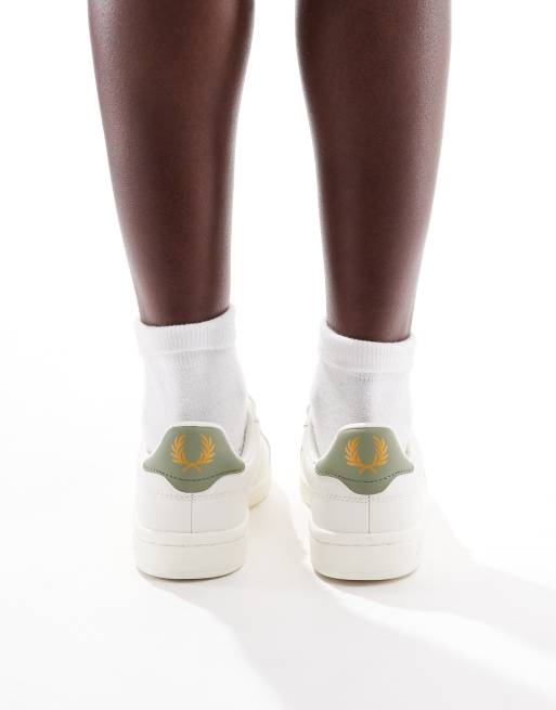 Fred Perry – B721 – Białe skórzane buty sportowe, 3 z 5
