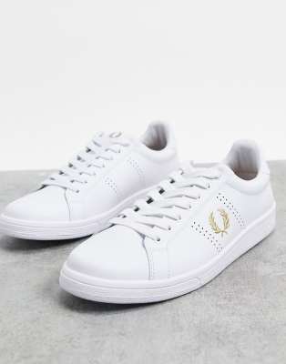 fred perry shoes white