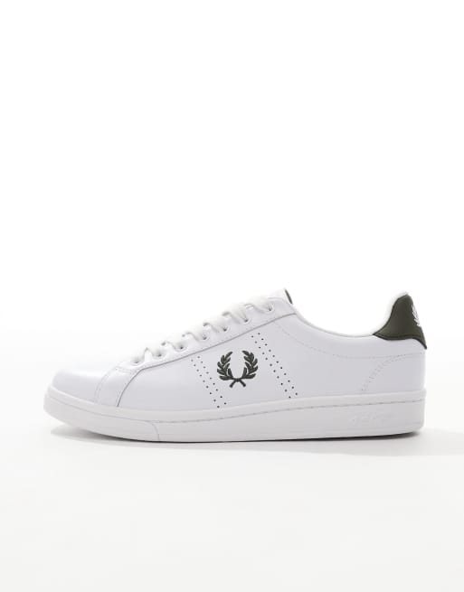 [Fred Perry] Leather Branded B721【送料/関税込】 Fred Perry B721 Leather Trainers White | Mainline Menswear