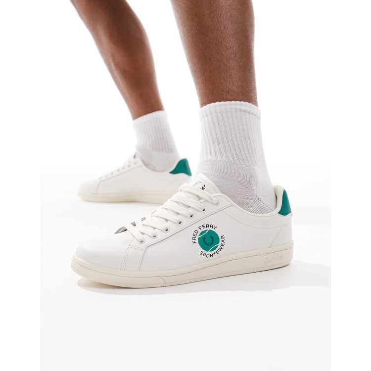 【FRED PERRY】 ★ B71 Suede ★ LW Green 208445174-1-snowwhite?$n_750w$