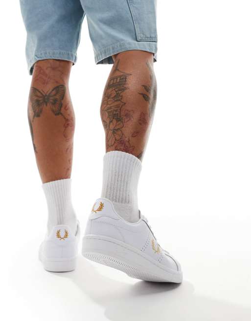 【関税込み】Fred Perry ホワイト B721 スニーカー B721 - White / Light Oyster | Men's Footwear | Boots