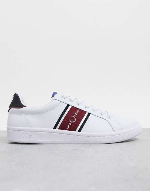 fred perry b721 leather white