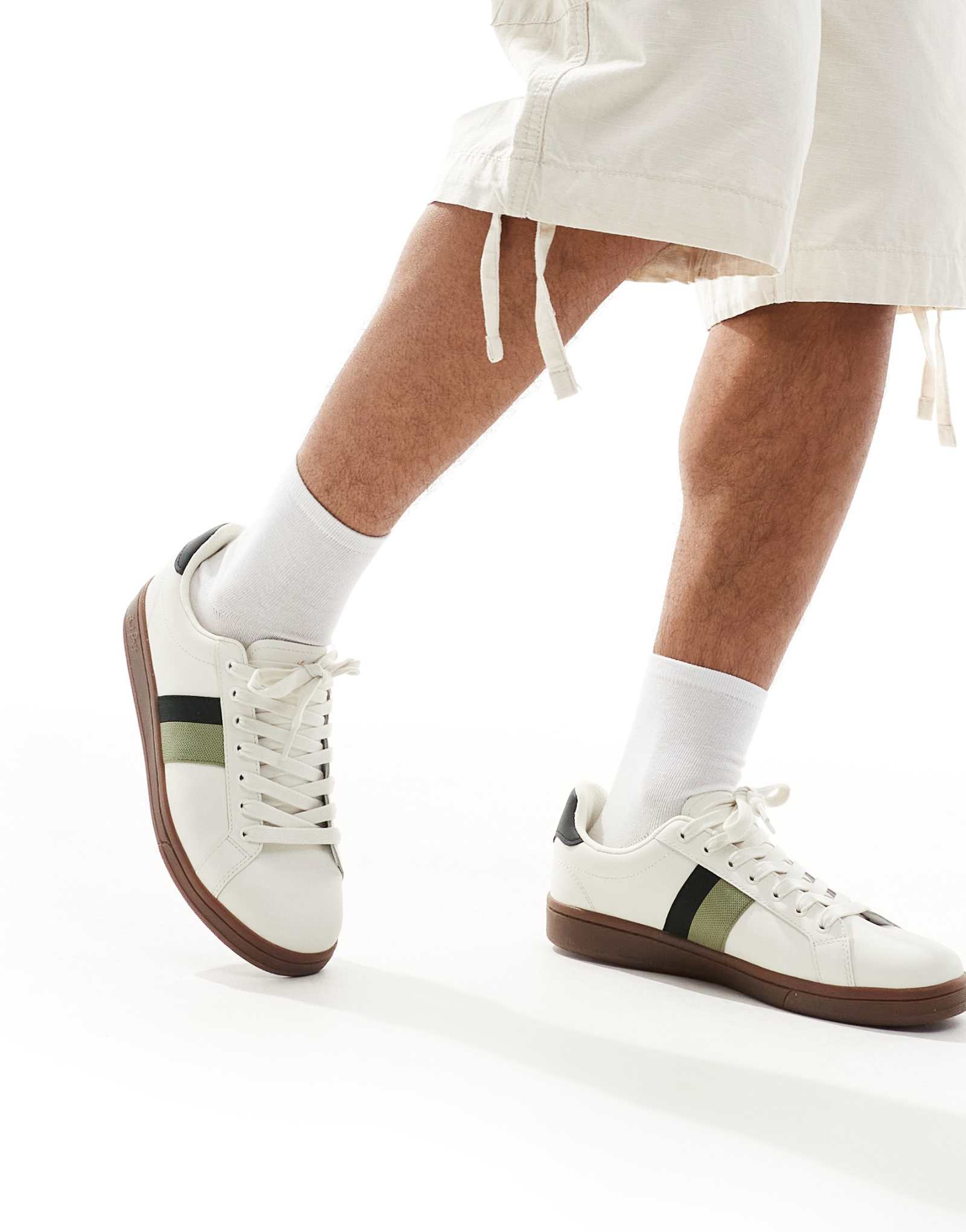 Кроссовки Fred Perry B721 с отделкой из кожаной ленты белого цвета
