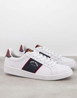 leather fred perry trainers