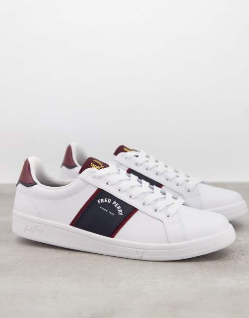 fred perry b721 leather white