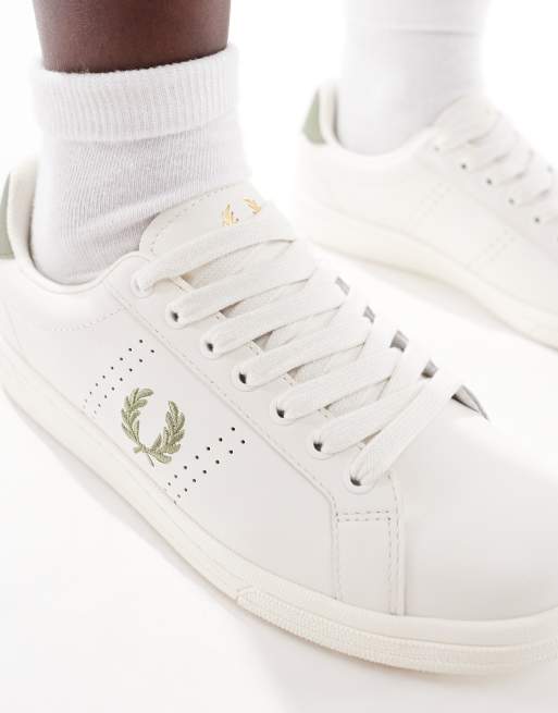 Fred Perry B721 - Leren sneakers in wit, 4 van 5