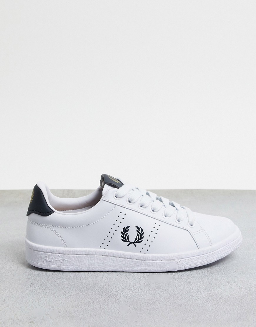 Fred Perry - B721 - Leren sneakers-Wit