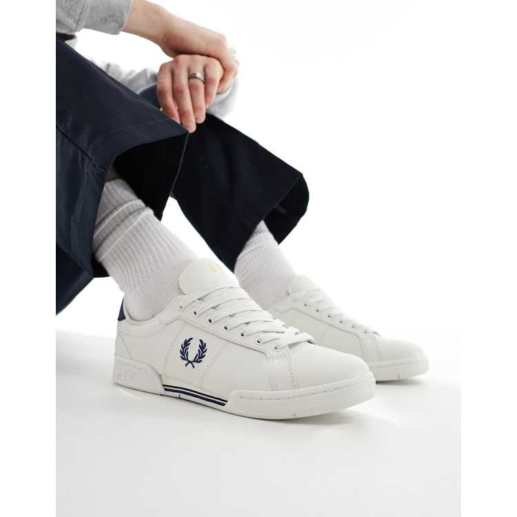 Fred perry leather white deals