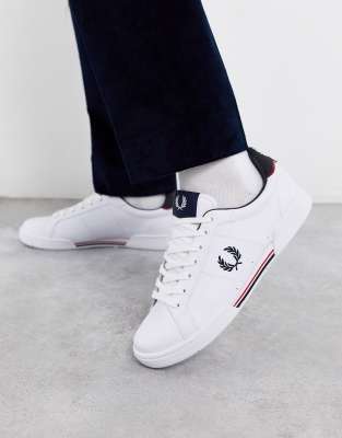 fred perry shoes white