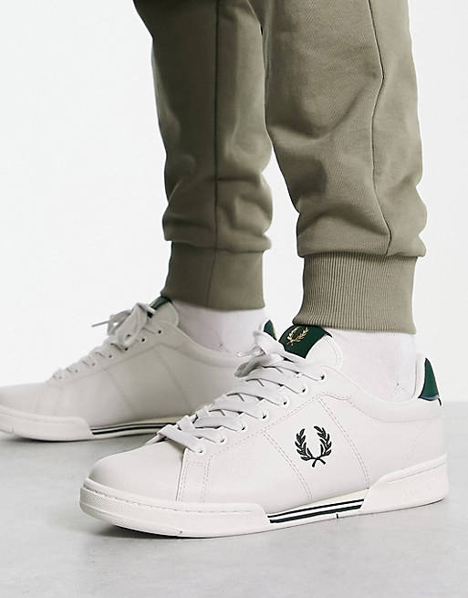 blijven Soeverein Naschrift Fred Perry B722 leather trainers in white | ASOS