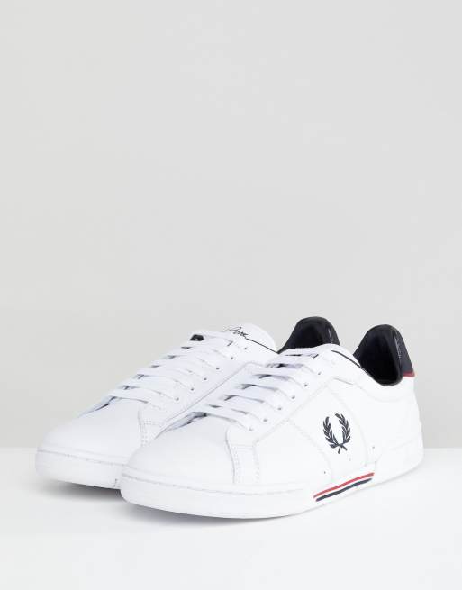 Fred perry b7222 store leather white