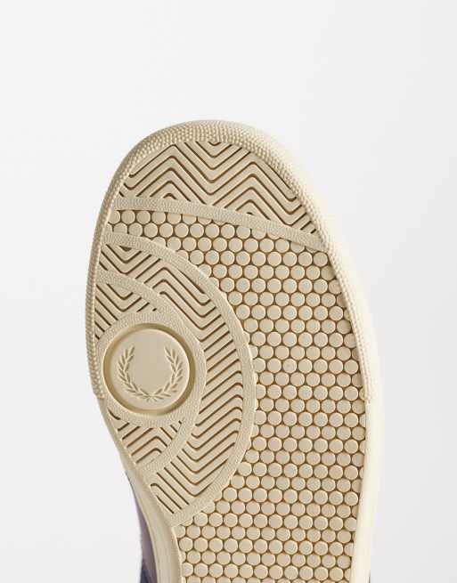 Fred Perry – B725 – Sneaker aus Wildleder in Marineblau mit Streifen und Logo, 4 von 5