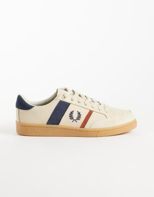 Fred Perry B725 Suede Stripe Leather Sneakers In Multi