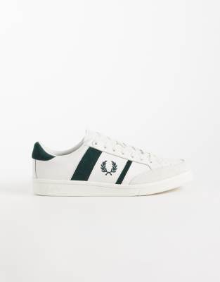 Fred Perry B725 Suede Stripe Leather Sneakers In Multi