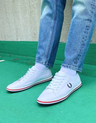 Fred Perry B7259 Kingston Twill Sneakers In White | ModeSens