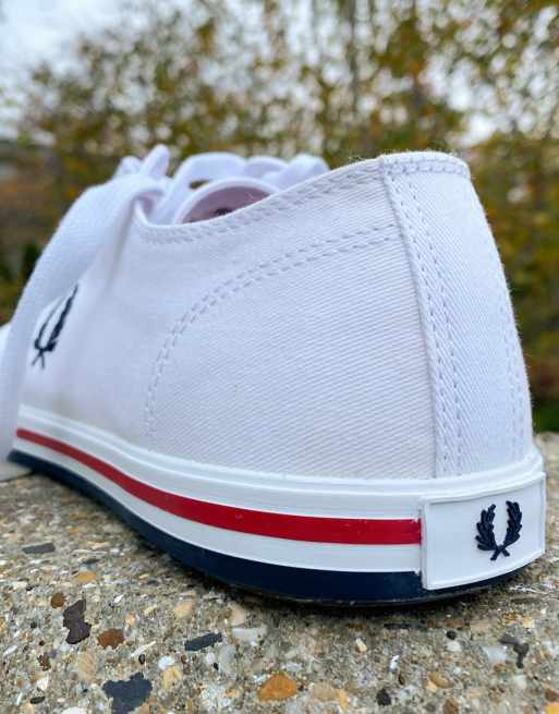 Fred Perry B7259 kingston twill sneakers in white | ASOS