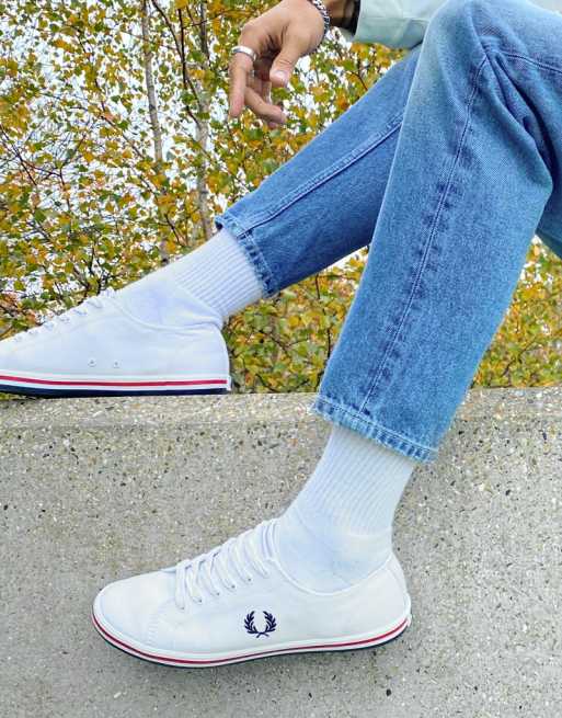 Fred Perry B7259 kingston twill sneakers in white | ASOS