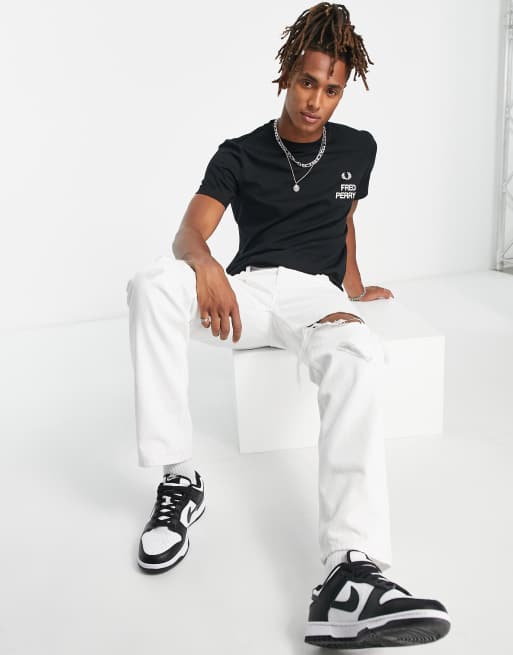 Fred Perry back print t-shirt in black exclusive to ASOS | ASOS