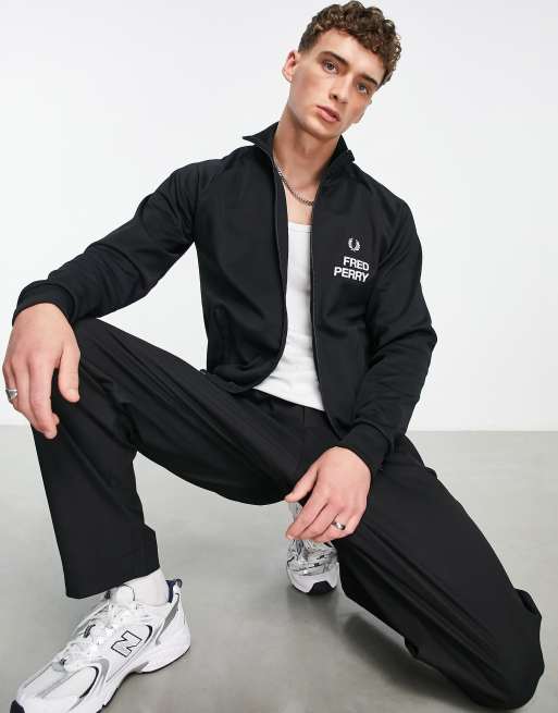FRED PERRY ブラック アウター FRED PERRY フレッドペリー メンズ アウター フーデッドナイロン