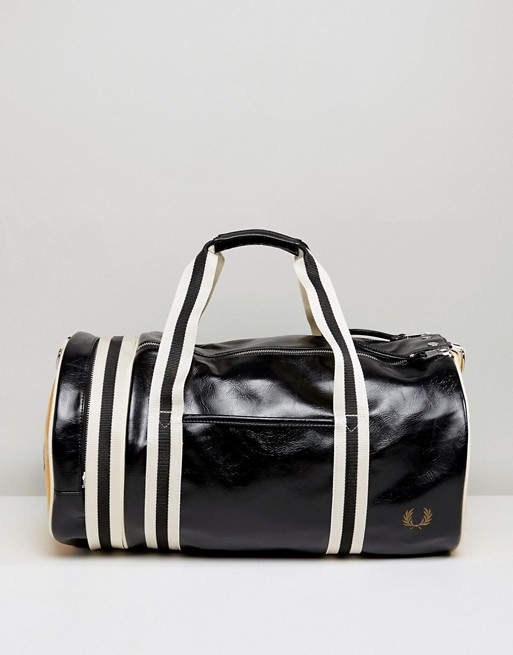 Fred Perry | Fred Perry Barrel Bag Black/Yellow
