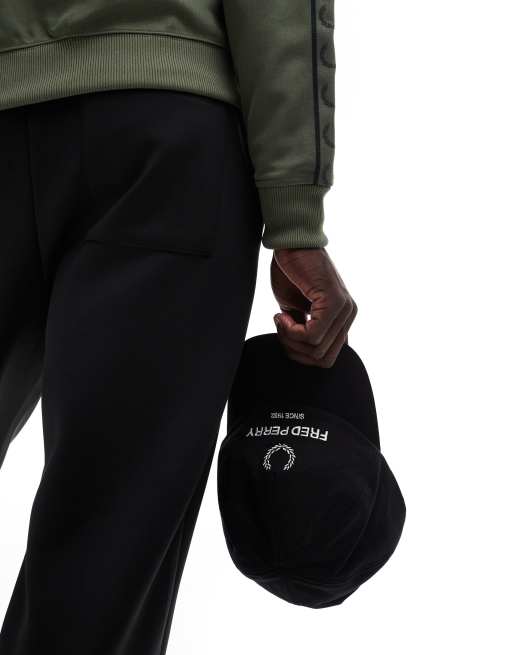 Fred Perry baseball cap in black with logo embroidery, 2 of 4