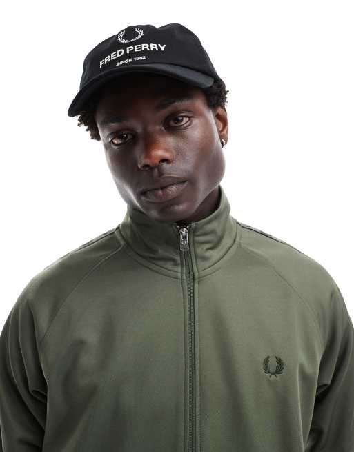 Fred Perry baseball cap in black with logo embroidery, 4 of 4