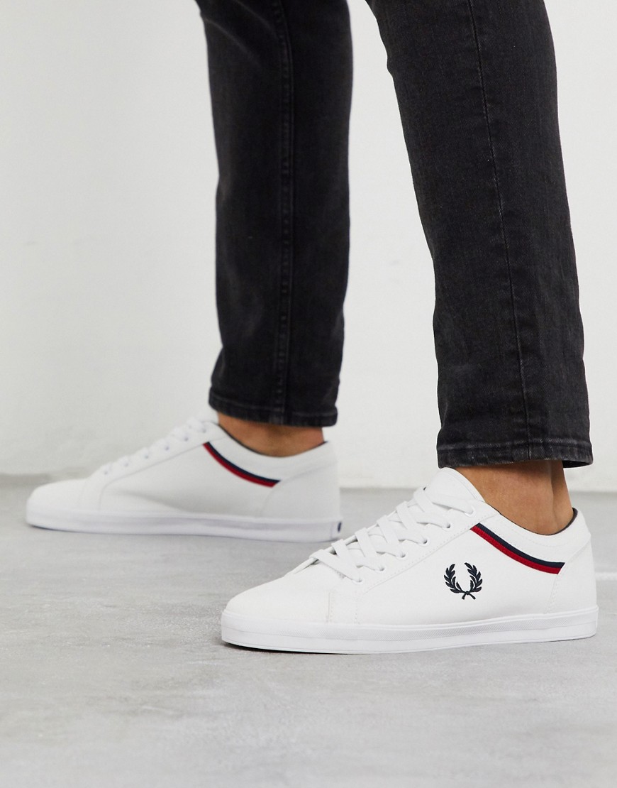 Fred Perry Baseline canvas sneakers in white