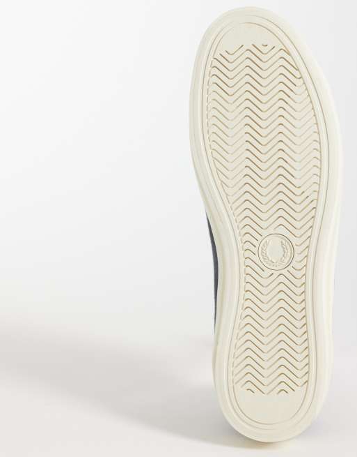 Fred Perry Baseline canvas trainer in grey, 5 of 5