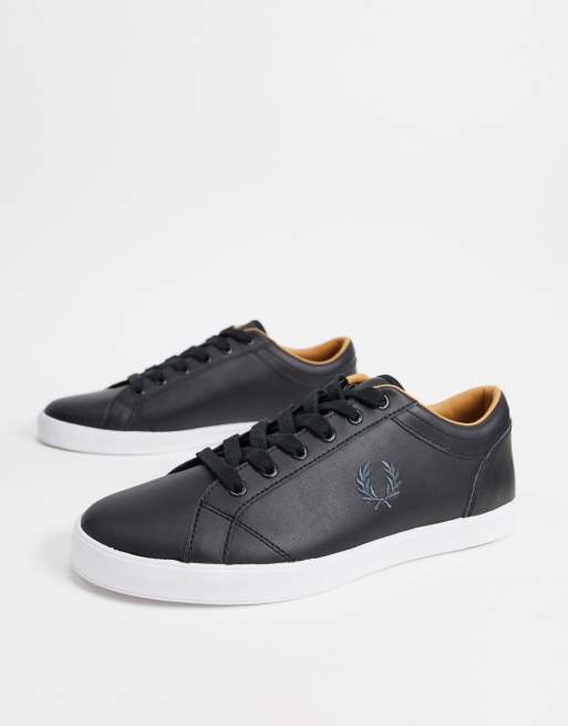 Fred perry sale black shoes