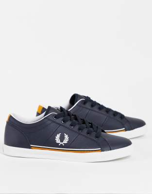 fred perry baseline trainers navy