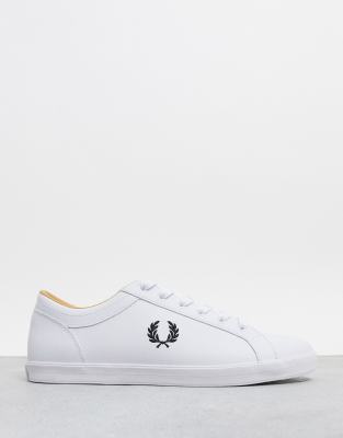 fred perry baseline trainers white