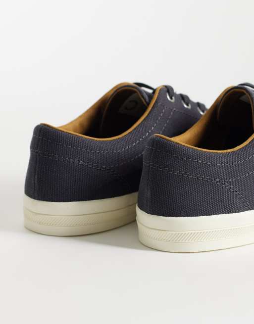 Fred Perry – Baseline – Szare płócienne buty sportowe, 2 z 5